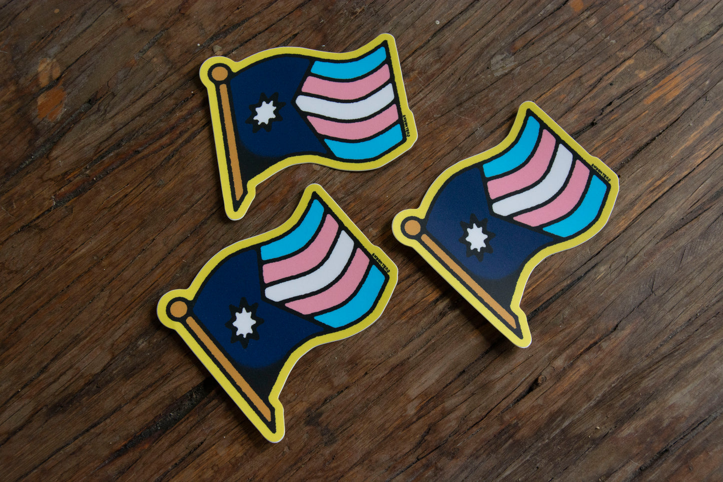 Minnesota Trans Pride Flag Vinyl Sticker