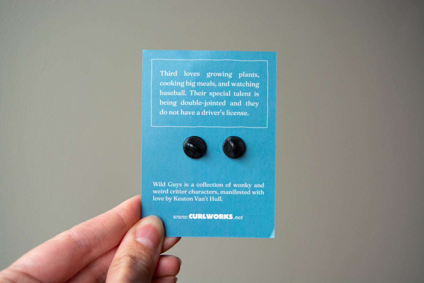 Third The Cat - Wild Guys Enamel Pin