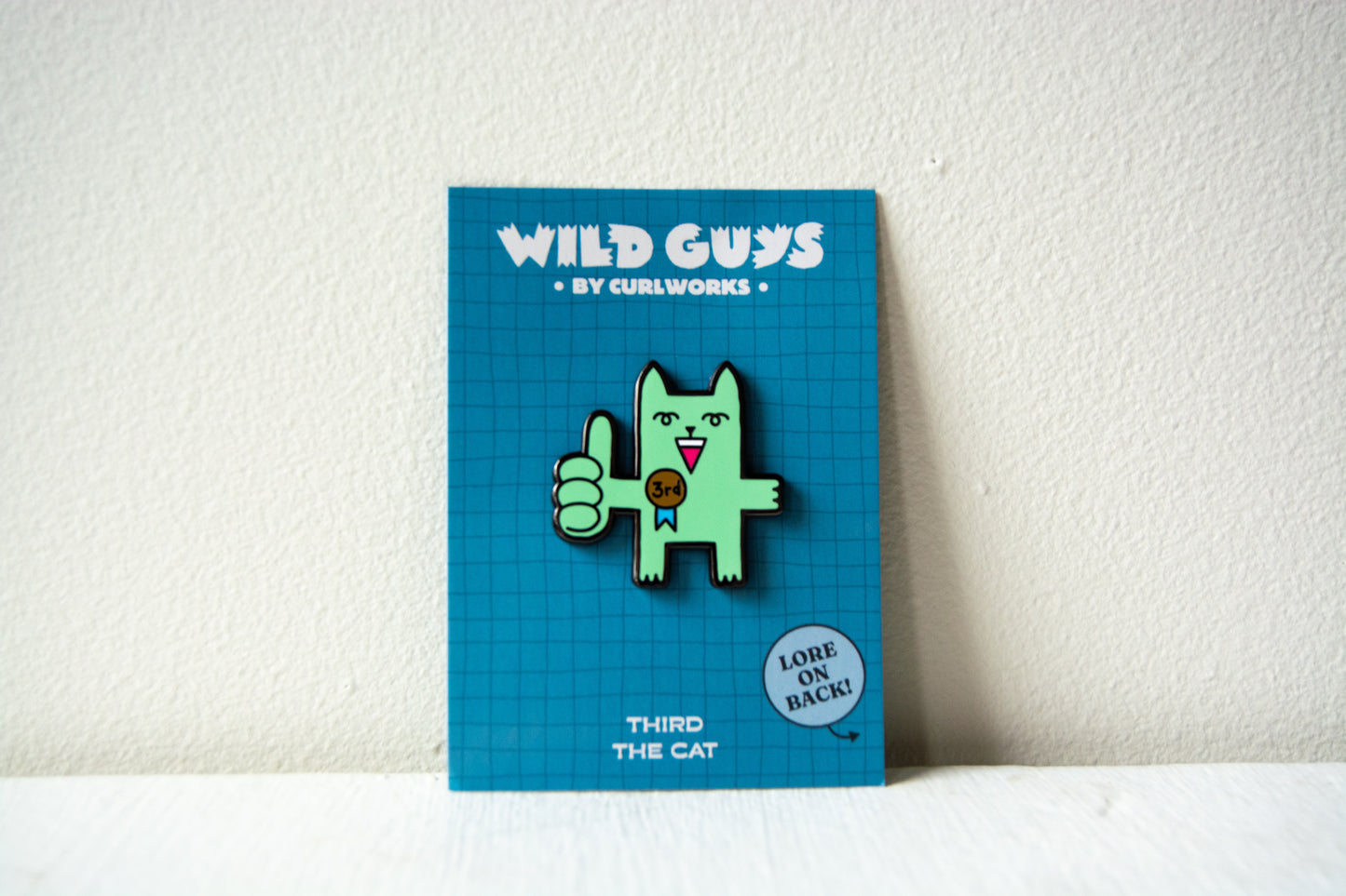 Third The Cat - Wild Guys Enamel Pin