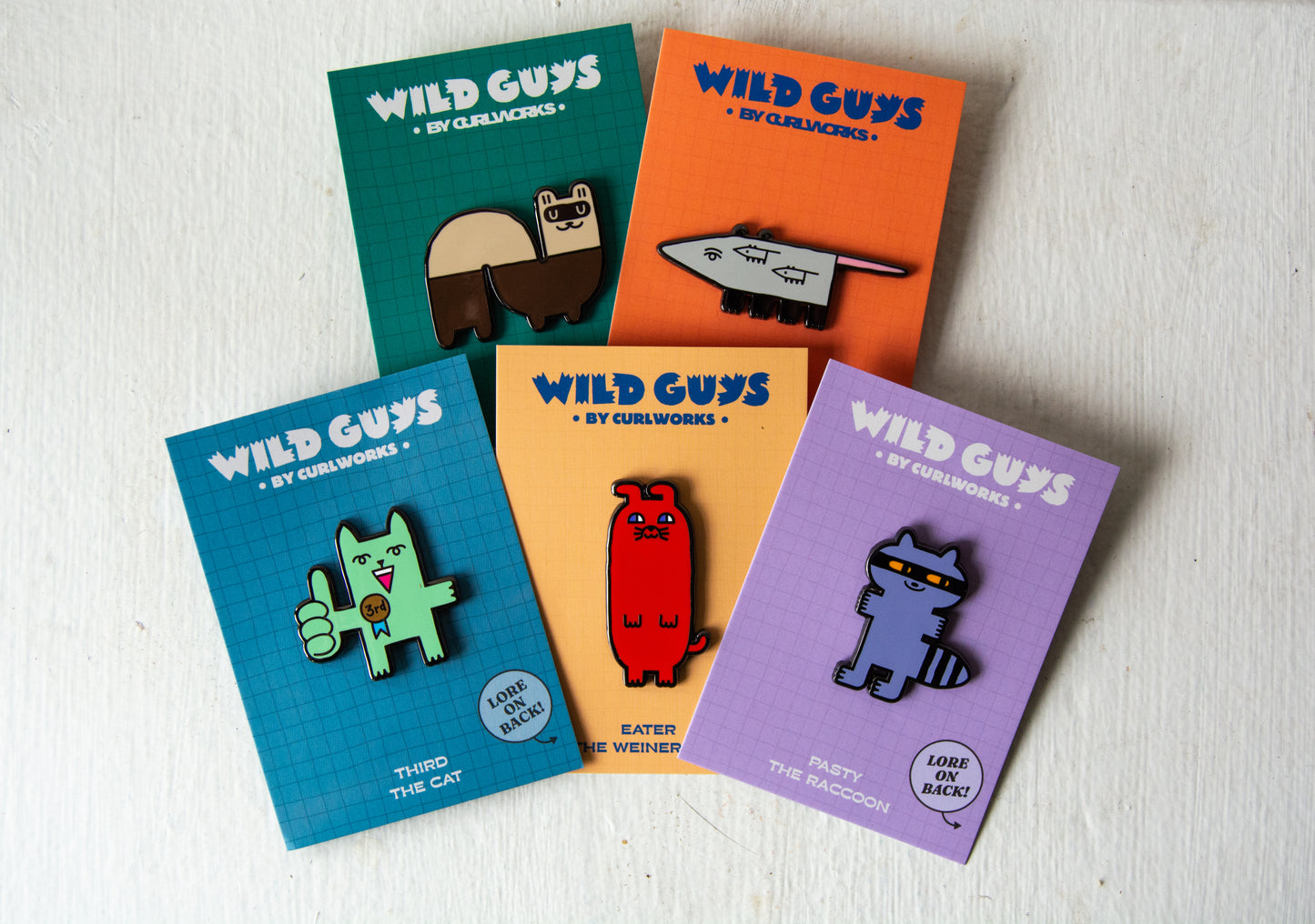 Pasty The Raccoon - Wild Guys Enamel Pin
