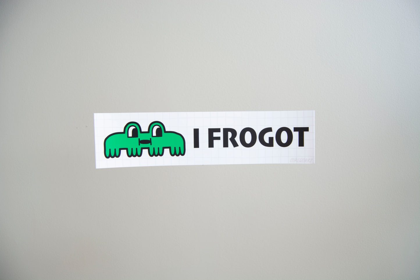 I Frogot Vinyl Bumper Sticker