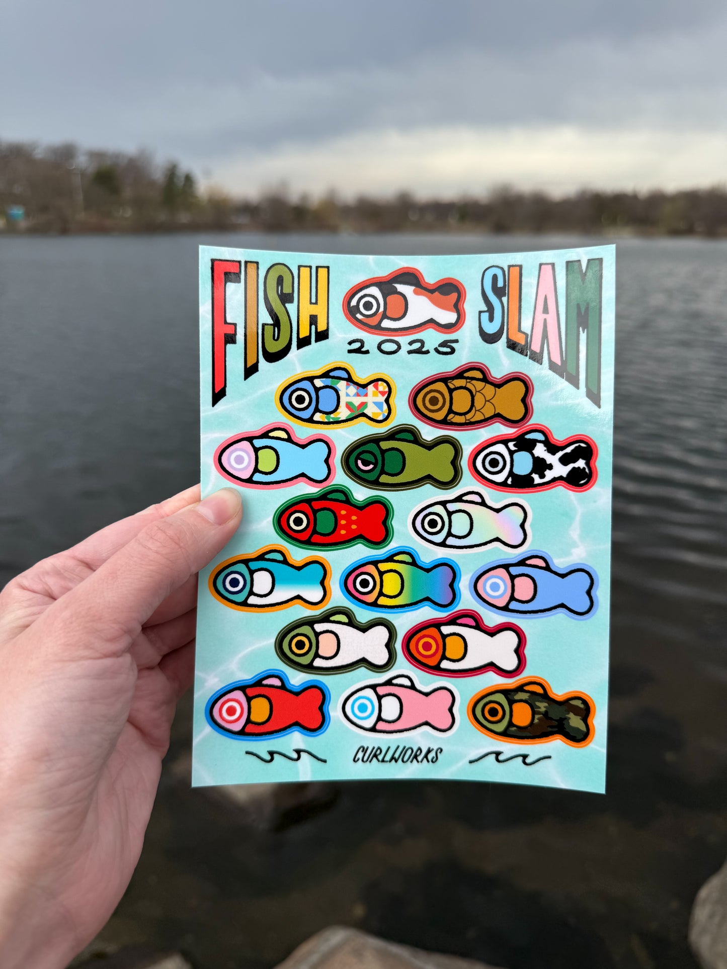 Fish Slam 2025 Sticker Sheet