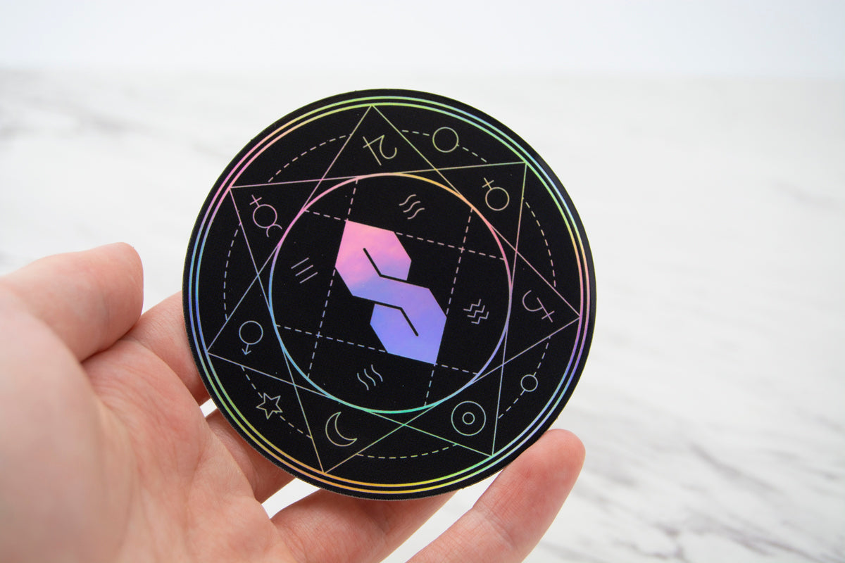 Sacred Geometry (The S) Holographic Sticker