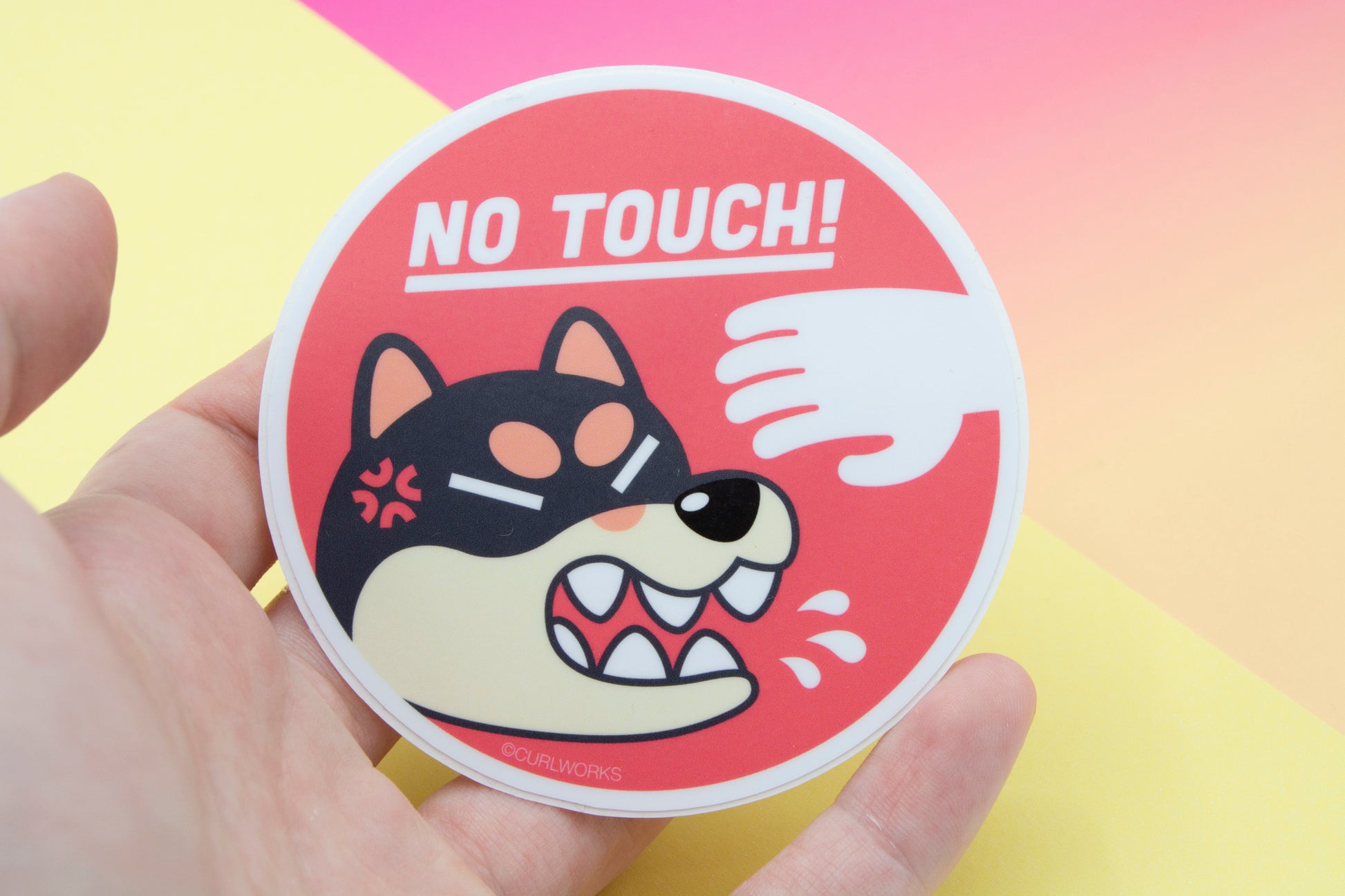 NO TOUCH Vinyl Sticker