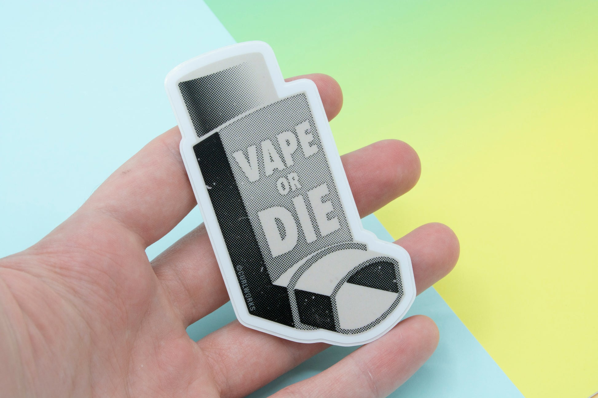 Vape or Die Inhaler Vinyl Sticker