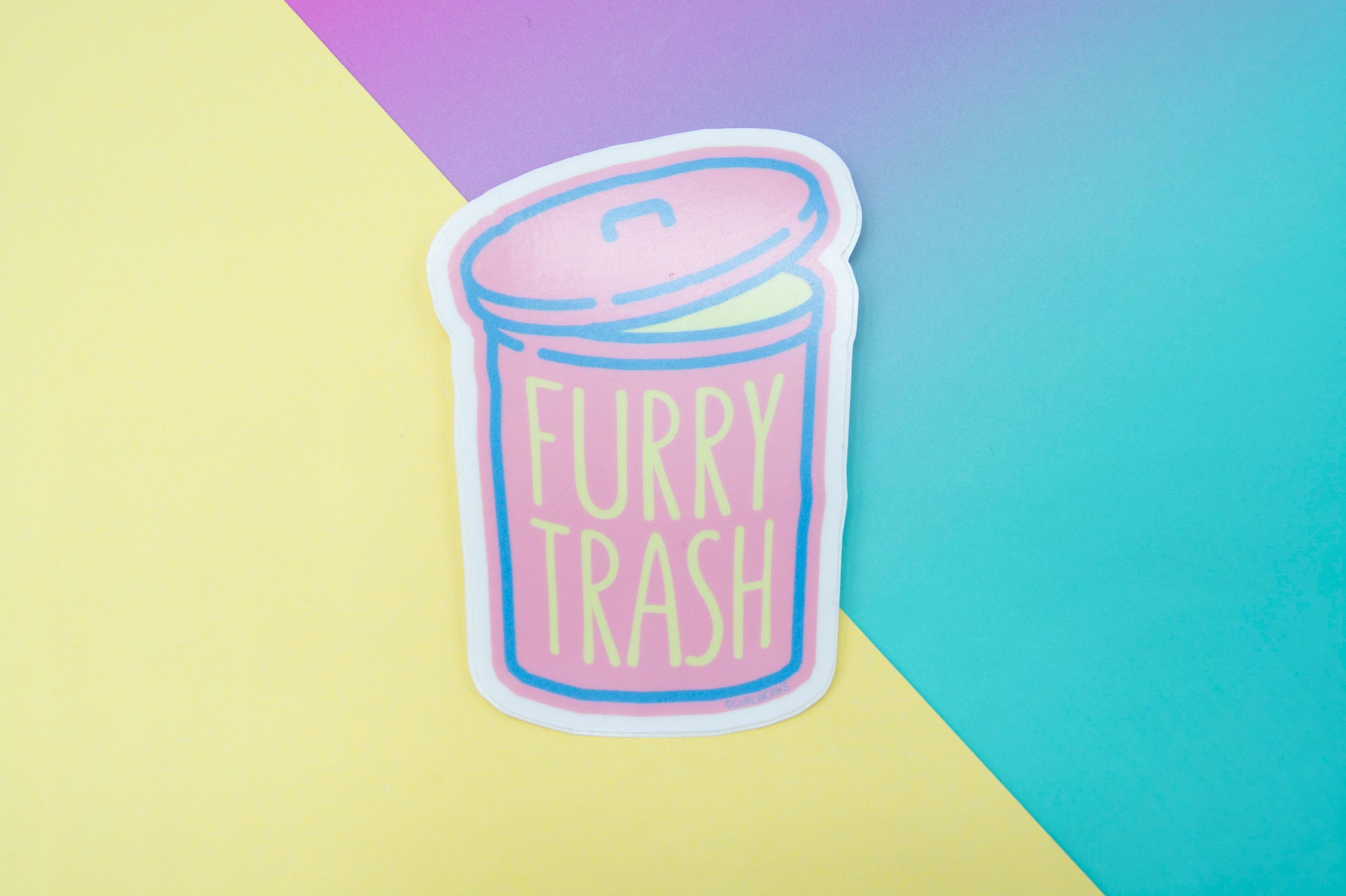 Furry Trash Vinyl Sticker