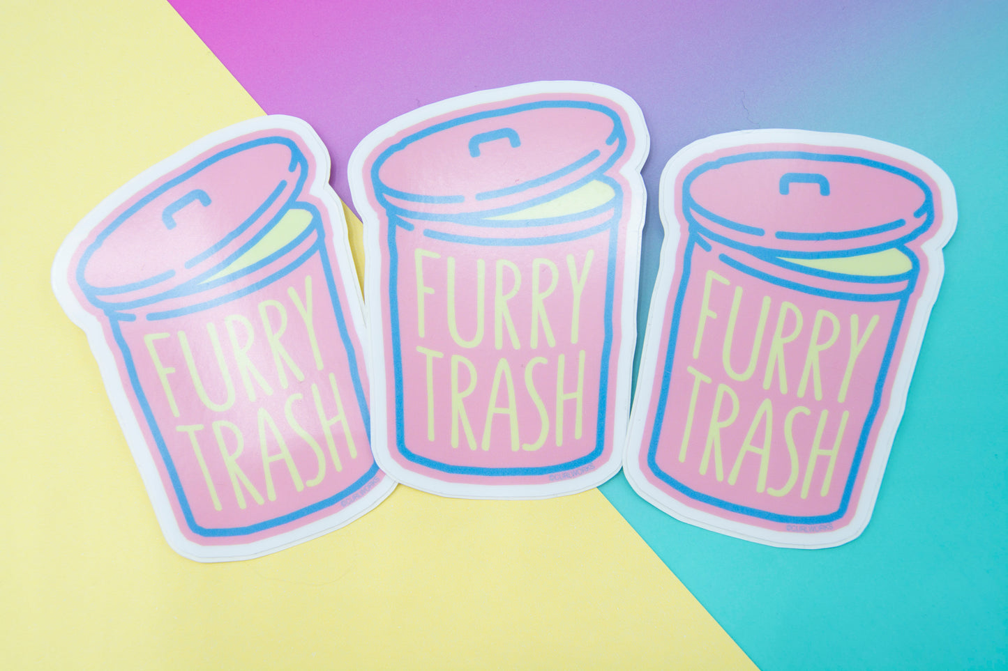 Furry Trash Vinyl Sticker