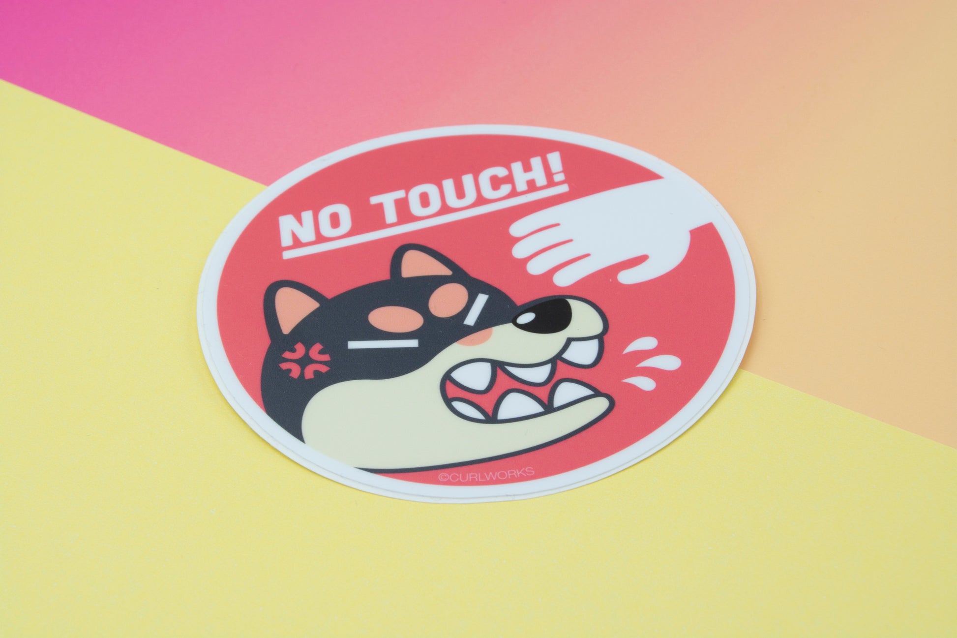 NO TOUCH Vinyl Sticker