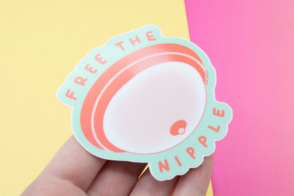 Free The Nipple (Boob Light) Vinyl Sticker