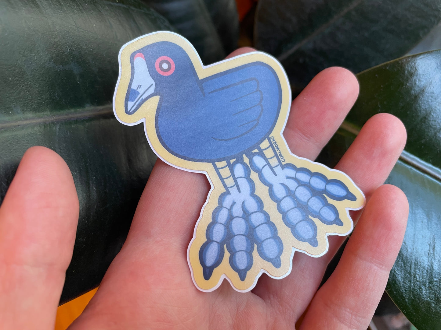 Coot Feet Vinyl Sticker