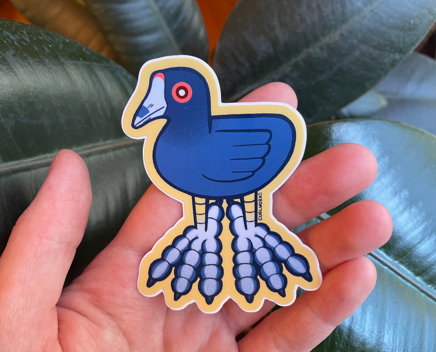 Coot Feet Vinyl Sticker