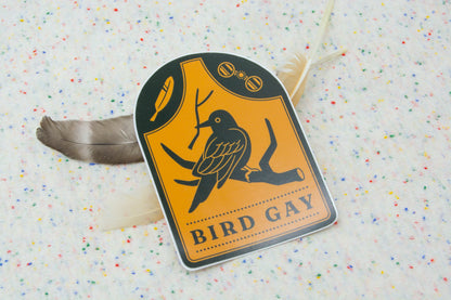 Bird Gay Vinyl Sticker