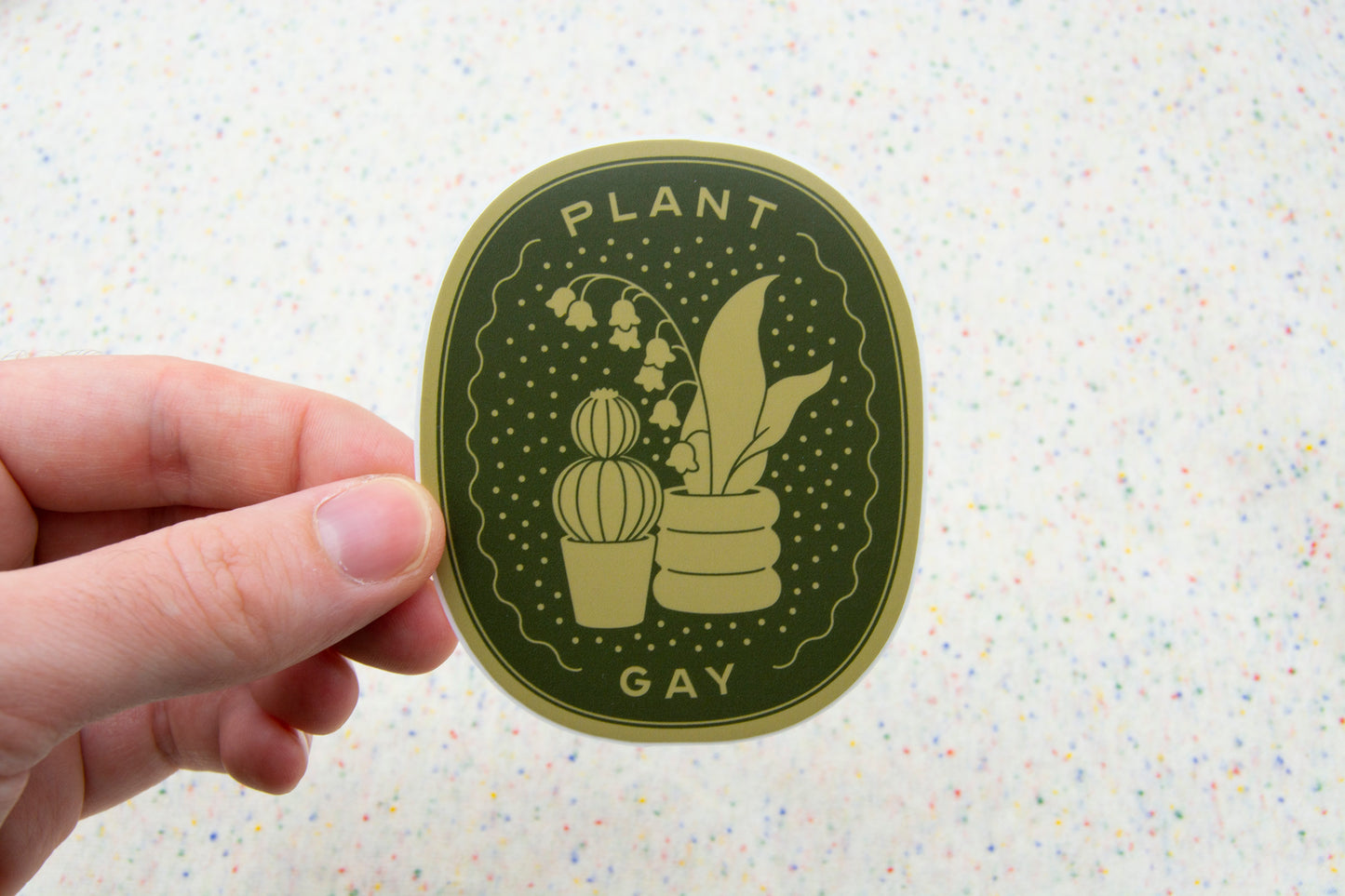 Plant Gay Vinyl Sticker