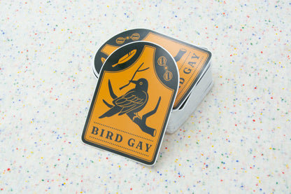 Bird Gay Vinyl Sticker