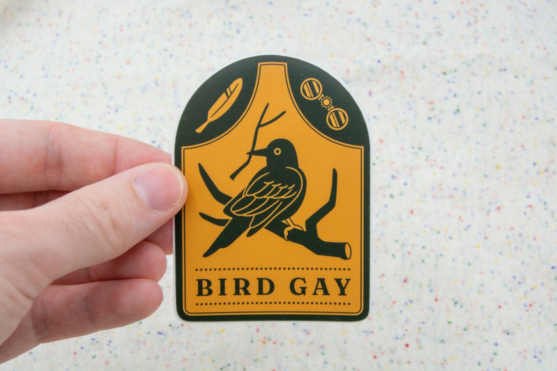 Bird Gay Vinyl Sticker