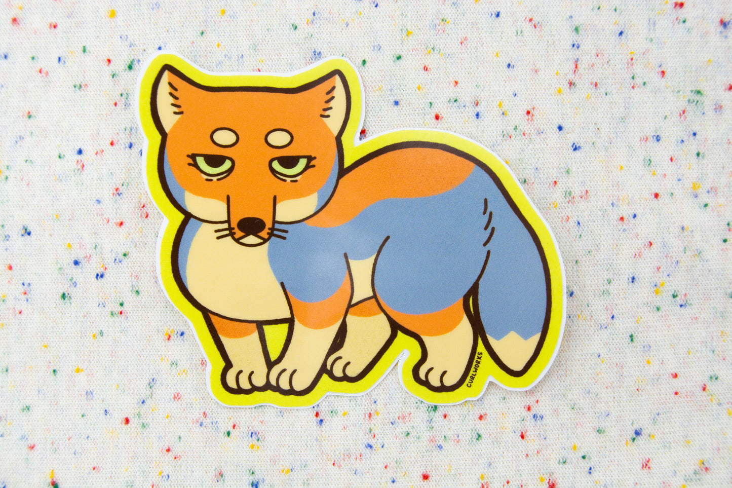 Tibetan Sand Fox Vinyl Sticker