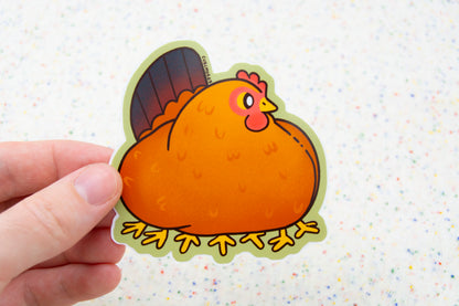 Plump Hen Vinyl Sticker