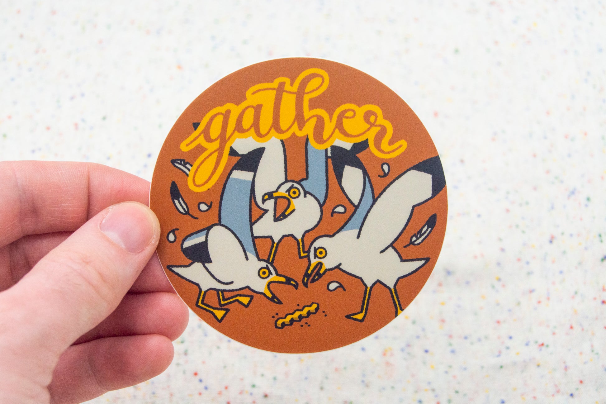 Gather Seagulls Vinyl Sticker