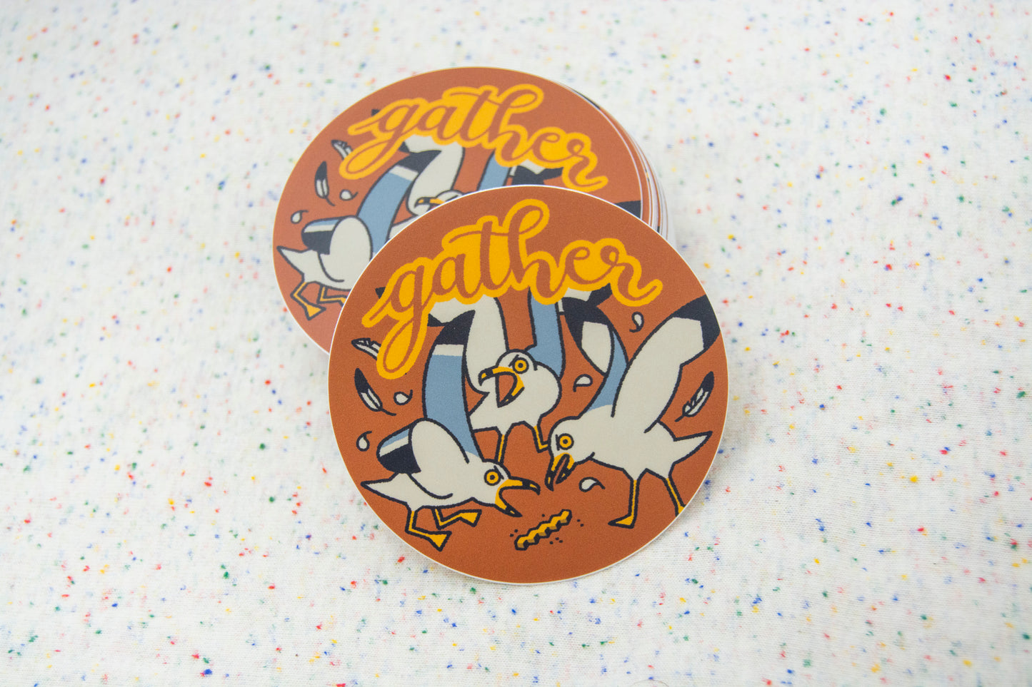 Gather Seagulls Vinyl Sticker