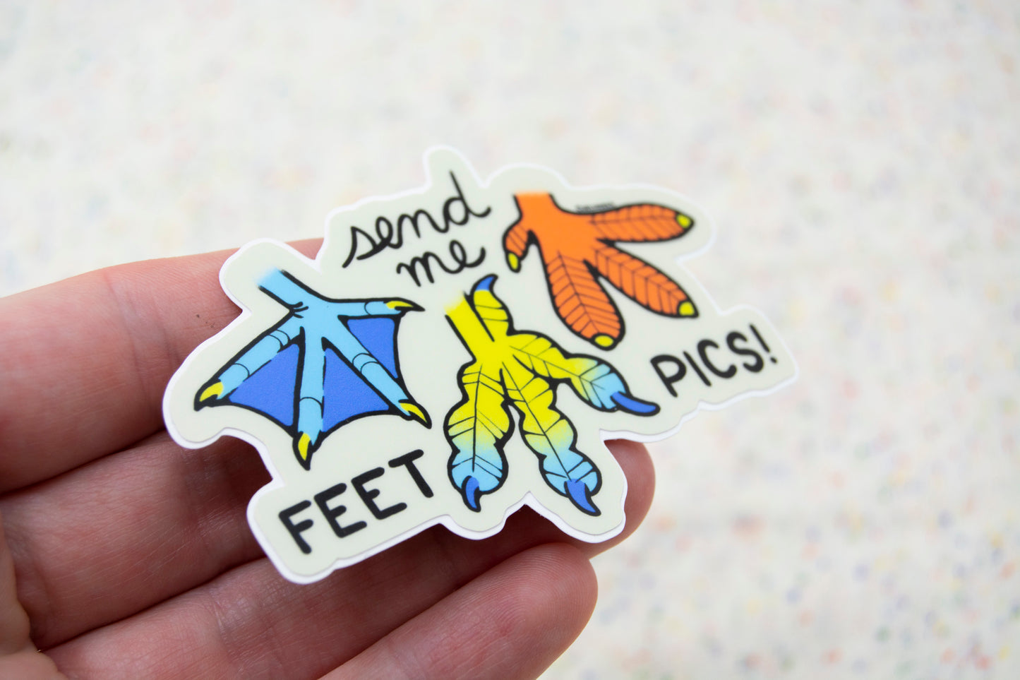 Send Me Feet Pics Vinyl Sticker