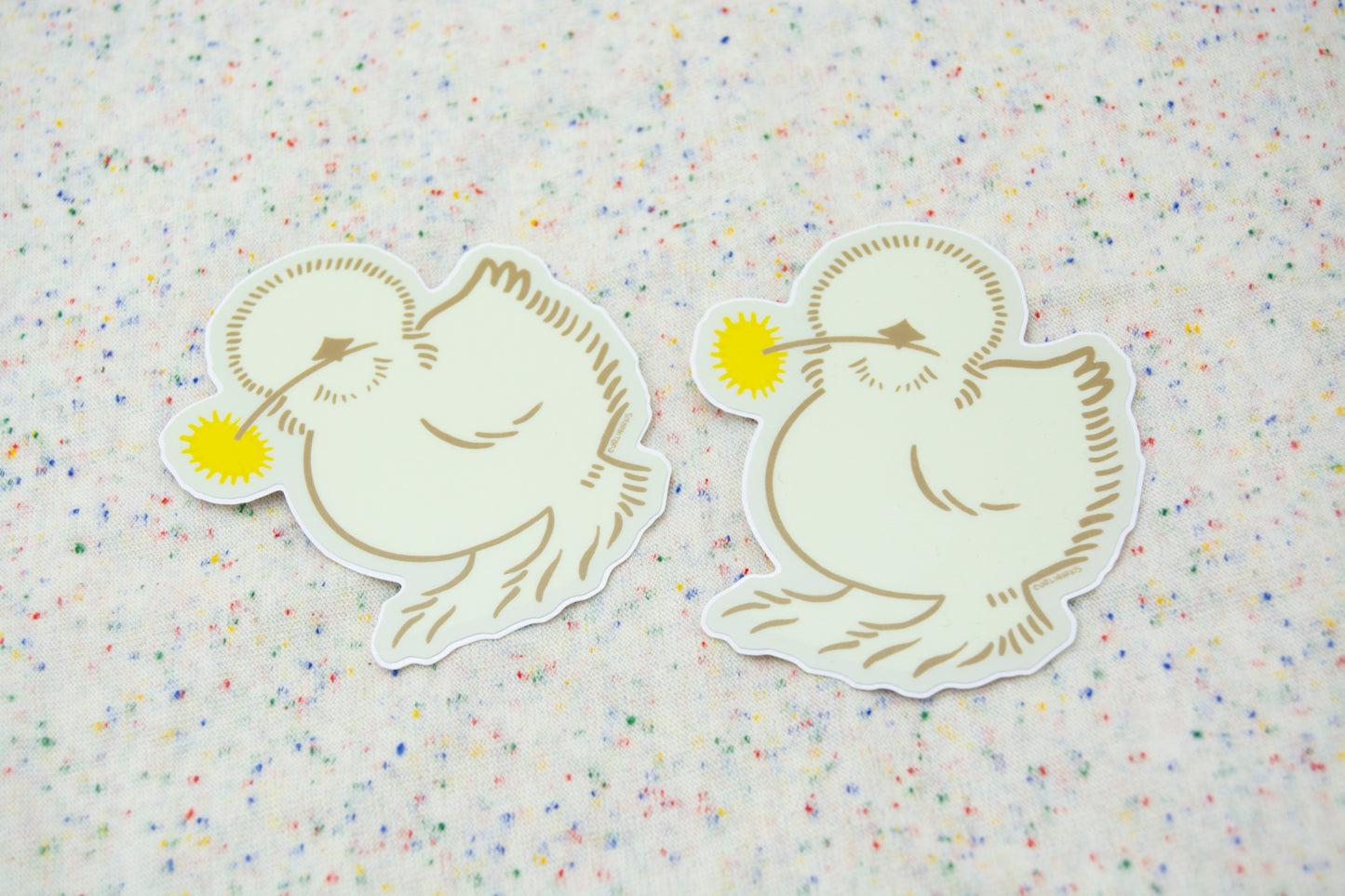 Silkie Chicken Vinyl Sticker