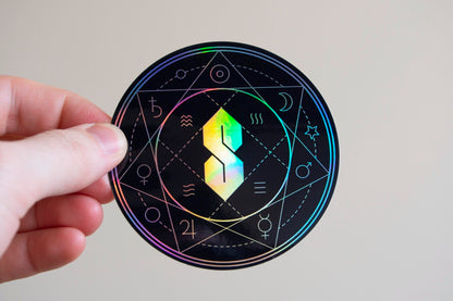 Sacred Geometry (The S) Holographic Sticker