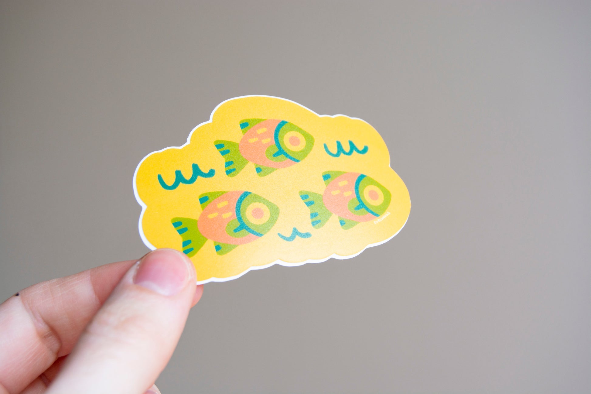 Funky Fish Vinyl Sticker