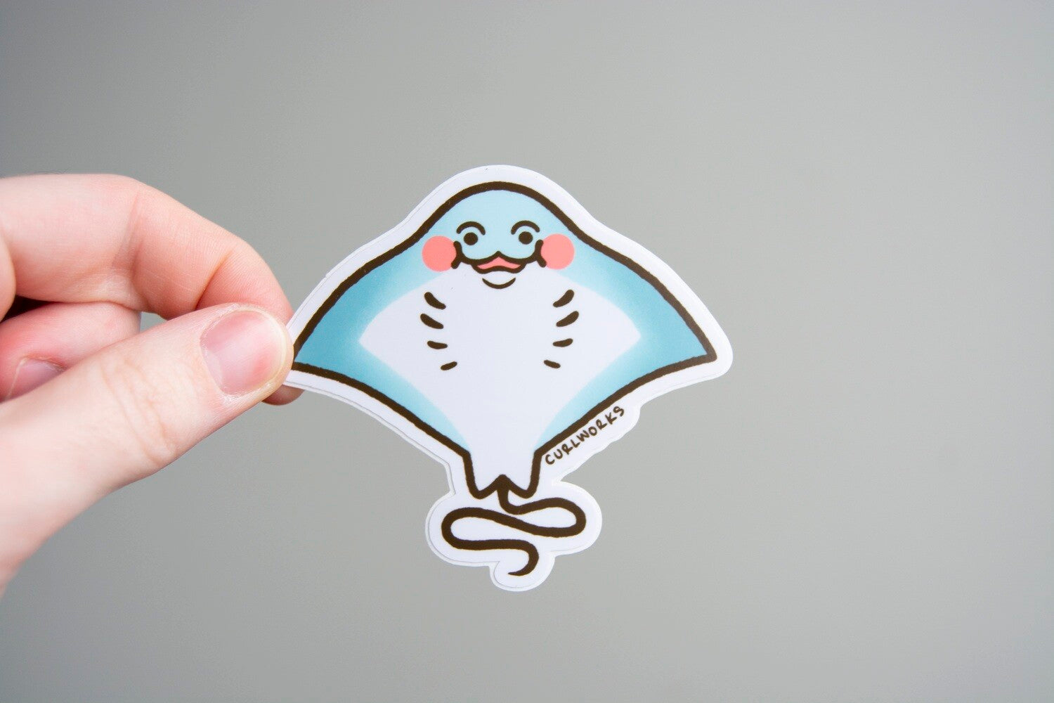 Bashful Sting Ray Vinyl Sticker