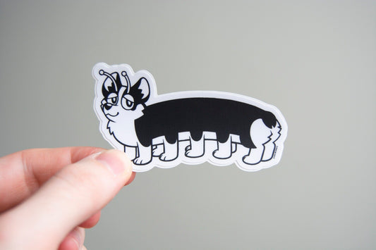 Corgipillar Vinyl Sticker