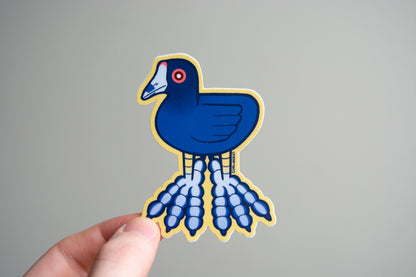 Coot Feet Vinyl Sticker