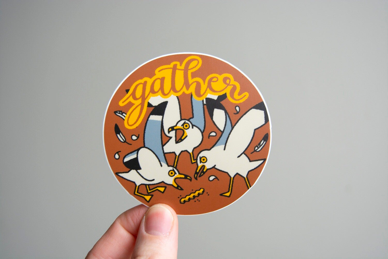 Gather Seagulls Vinyl Sticker