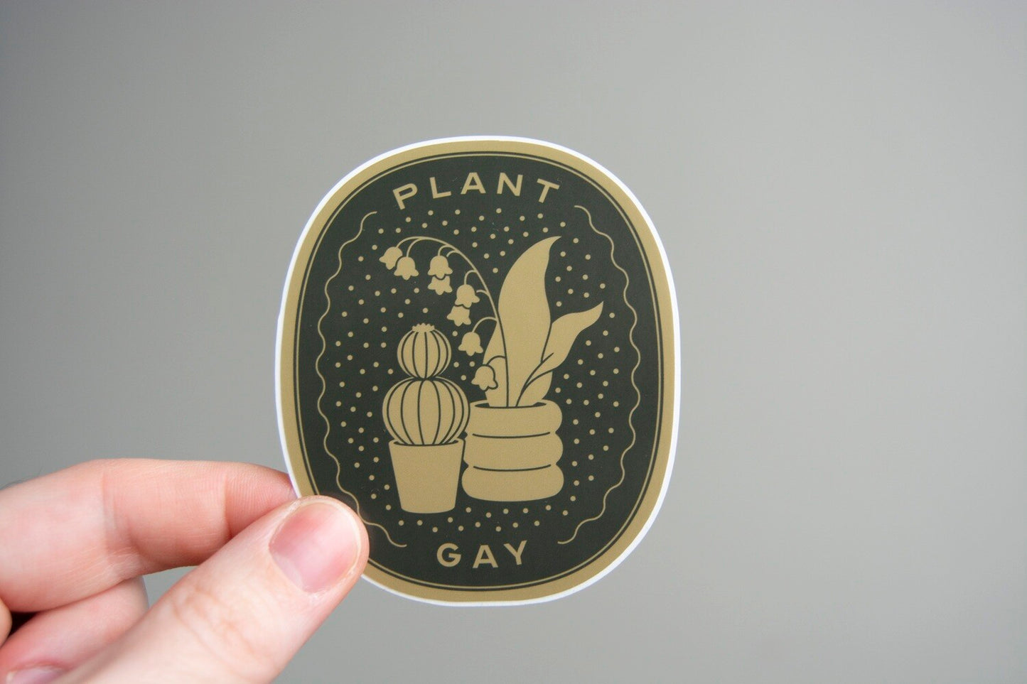 Plant Gay Vinyl Sticker