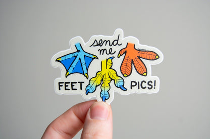 Send Me Feet Pics Vinyl Sticker