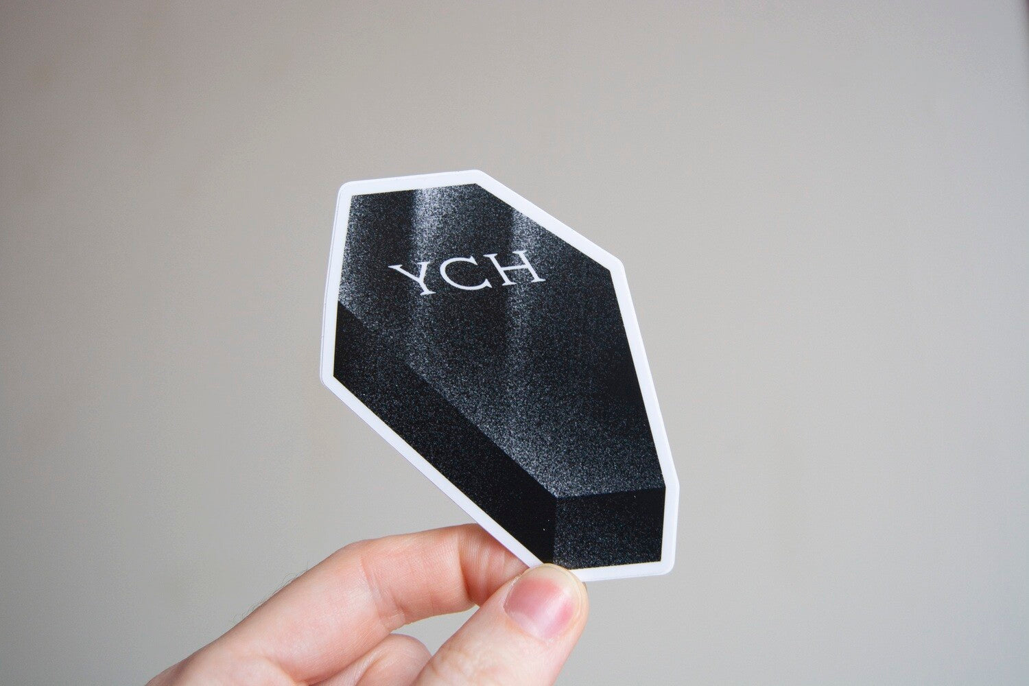 YCH (Your Character Here) Coffin Vinyl Sticker