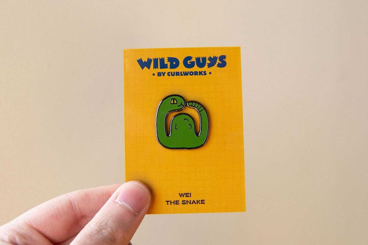 Wei the Snake - Wild Guys Enamel Pin