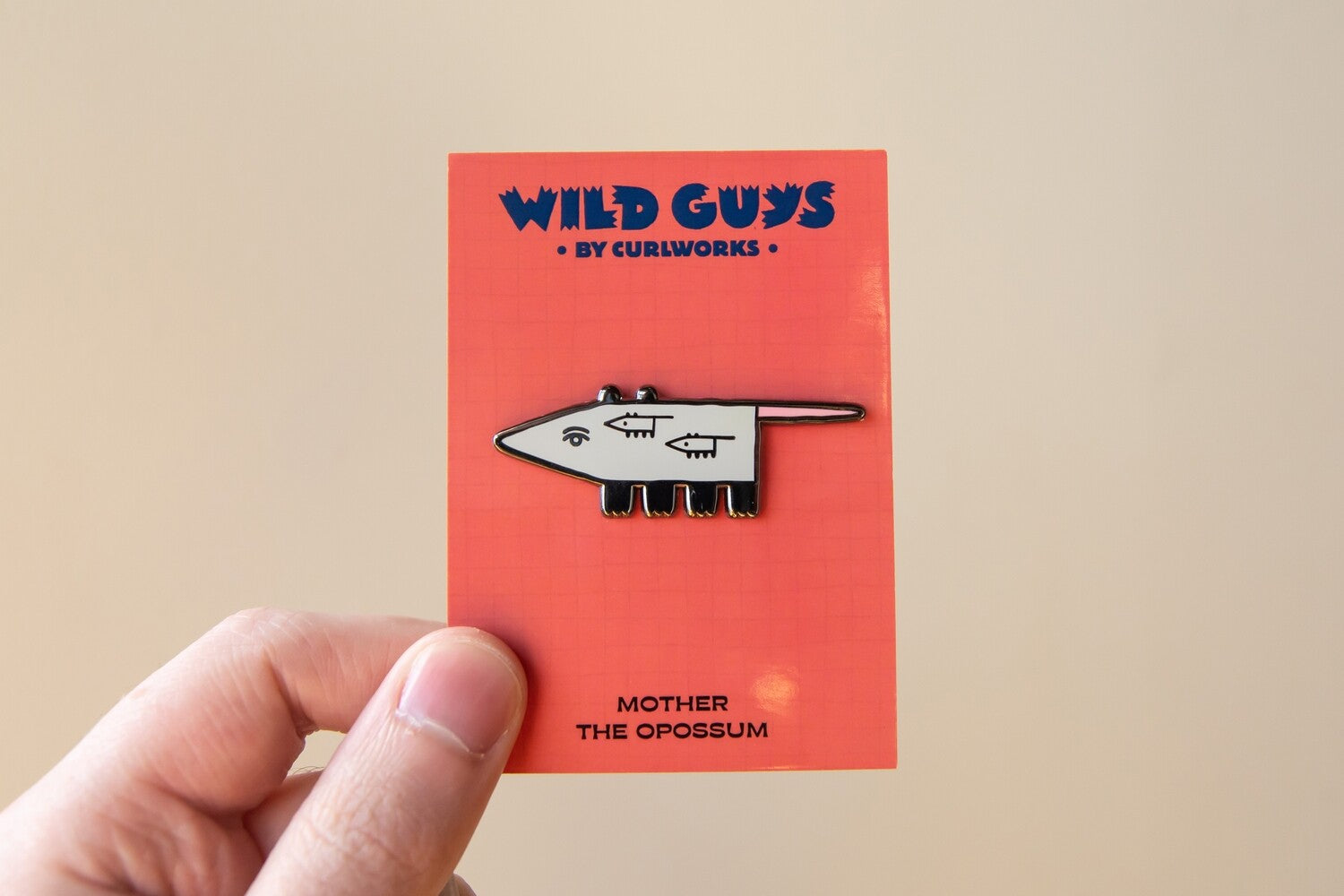 Mother the Opossum - Wild Guys Enamel Pin