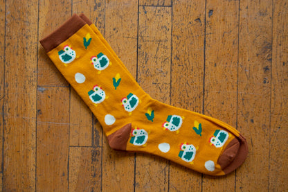 Mustard Chicken Socks