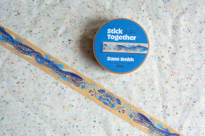 Stick Together: Dutch Blue Snakes Washi Tape by Dane Smith