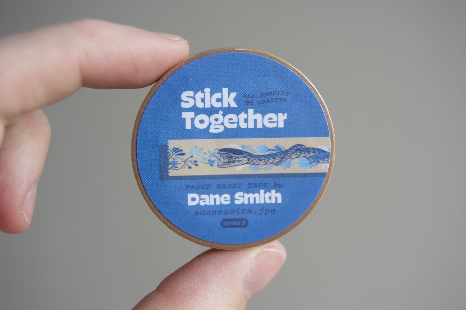 Stick Together: Dutch Blue Snakes Washi Tape by Dane Smith