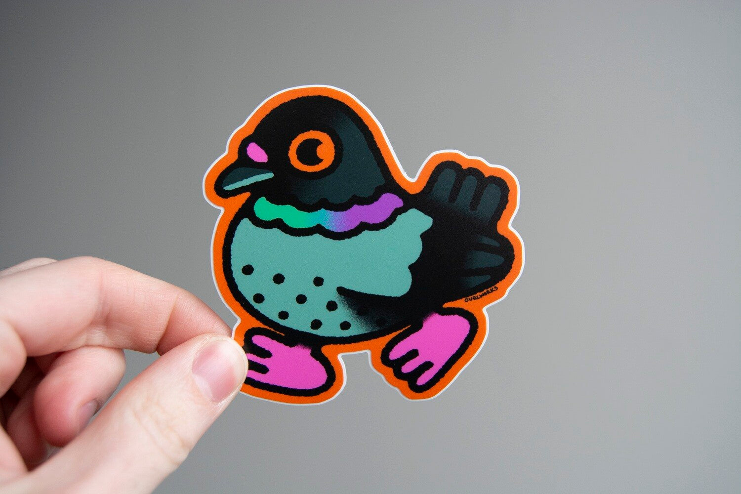 Pigeon Vinyl Sticker – Curlworks