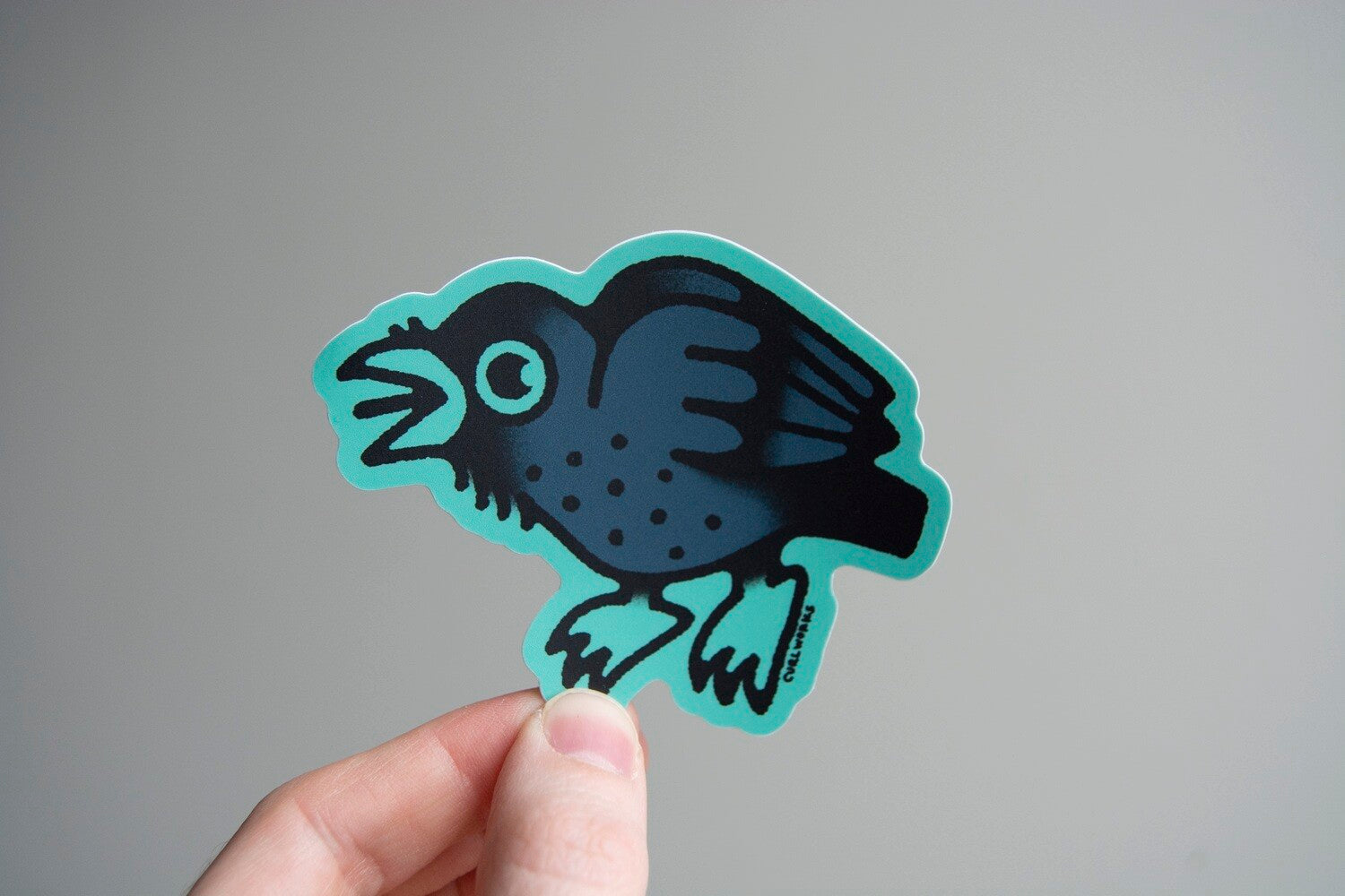 Crow Vinyl Sticker – Curlworks