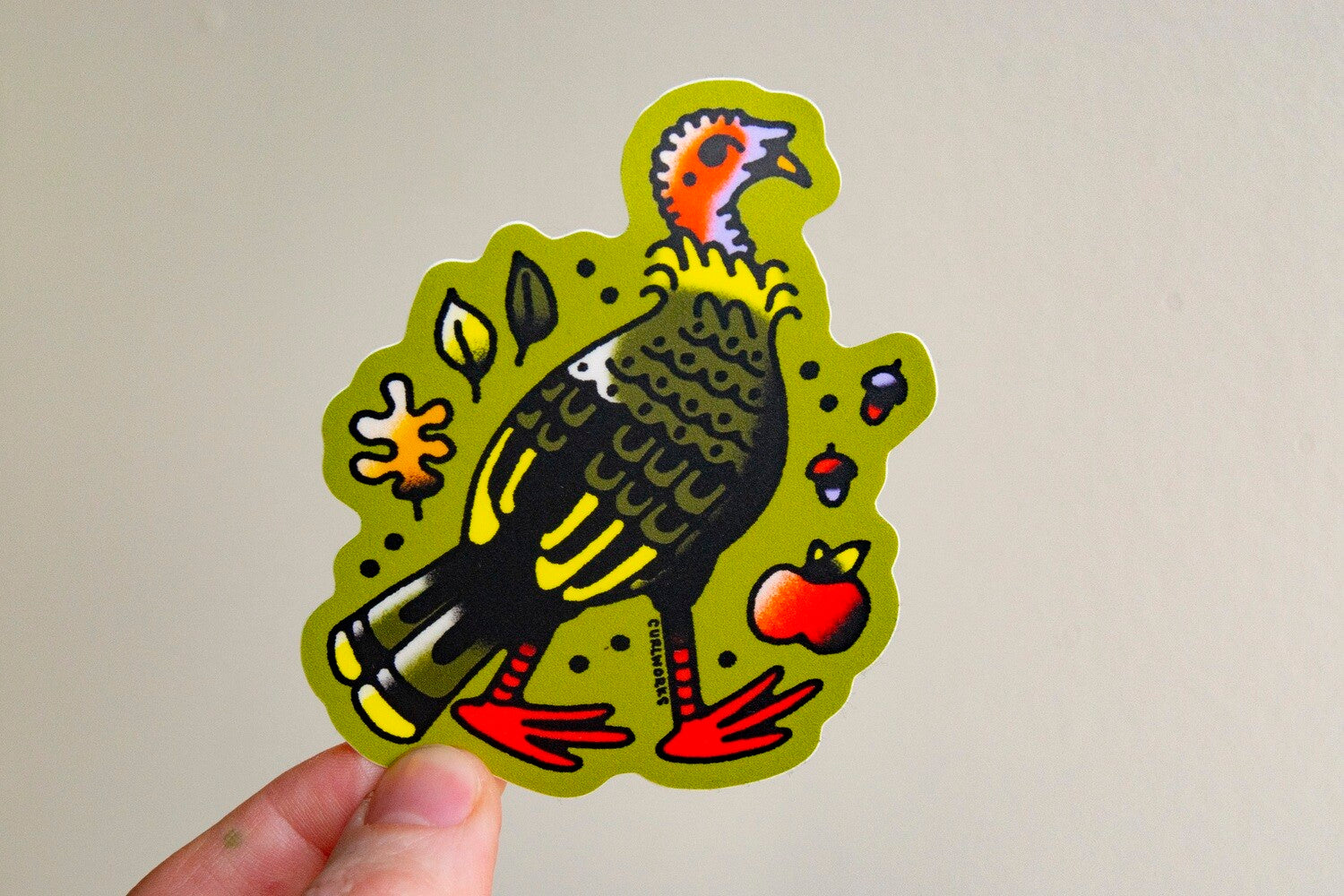 Turkey Vinyl Sticker – Curlworks