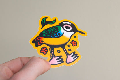 Blue-Winged Pitta Vinyl Sticker