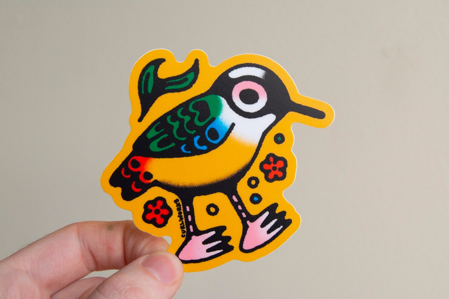 Blue-Winged Pitta Vinyl Sticker