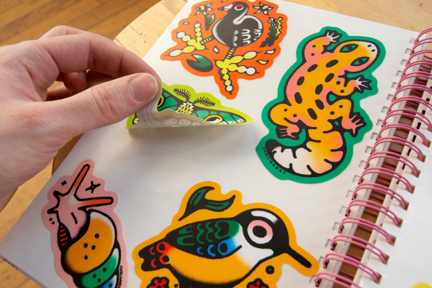 Fish Patterned Hardcover Sticker Collecting Book