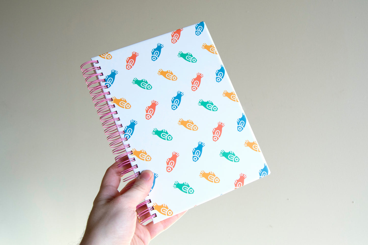 Fish Patterned Hardcover Sticker Collecting Book