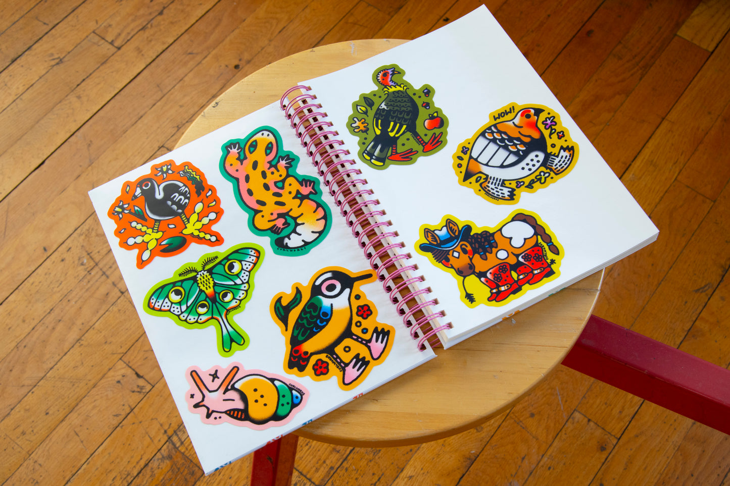 Fish Patterned Hardcover Sticker Collecting Book