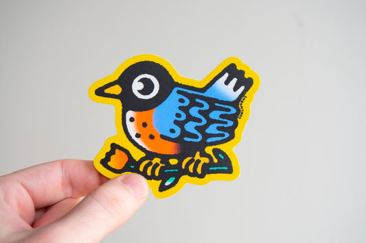 American Robin Vinyl Sticker