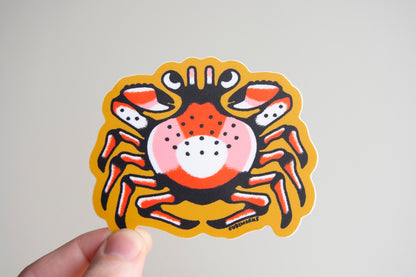 Crab Vinyl Sticker