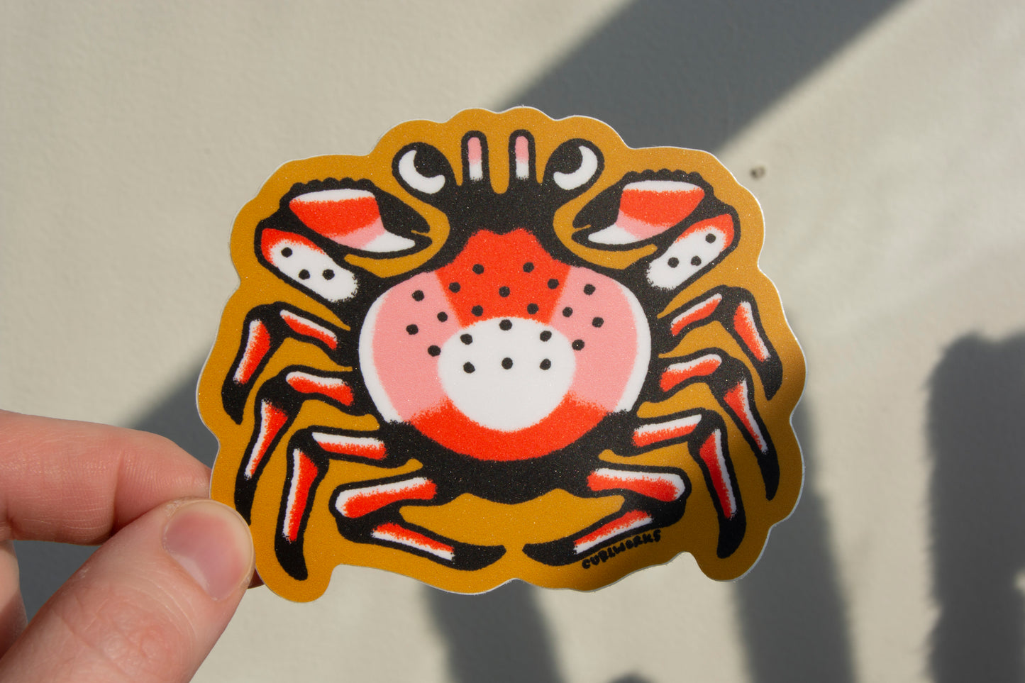 Crab Vinyl Sticker